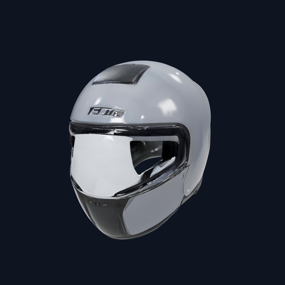 Sleek Motorcycle Helmet Model Pack
